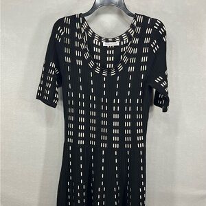 Danny & Nicole Womens Multicolor Short Sleeve Knee Length Dress Size Medium